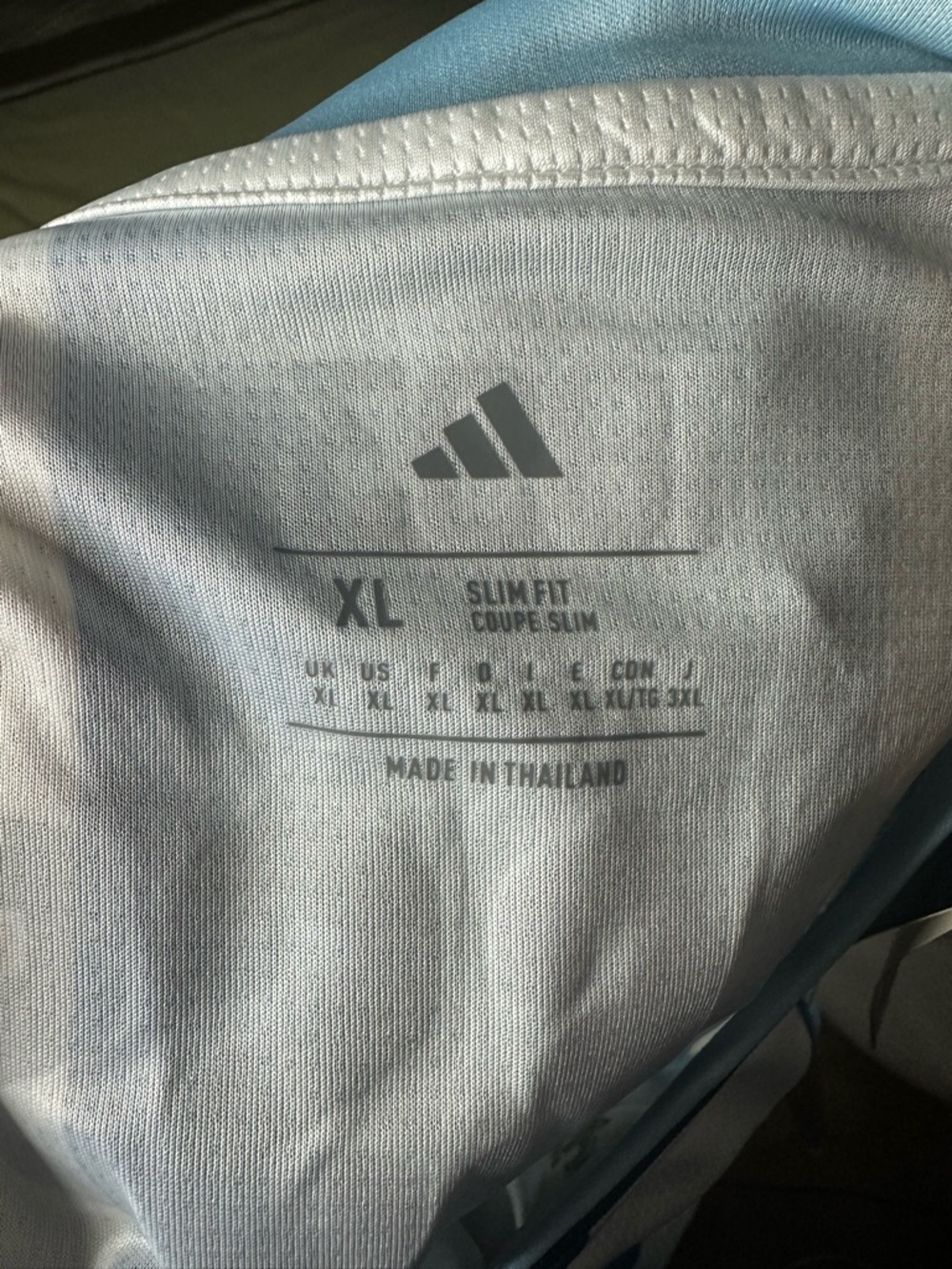adidas Argentina #10 Soccer Jersey - Sky Blue & White with Gold Accents Size XL - Picture 4 of 4